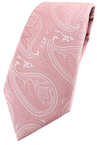 TigerTie Designer slips i paisley-mönster – slips klassiskt snitt, Krawattengröße: ca. Länge 150 cm, Breite 8 cm