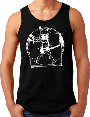 OM3® Da Vinci Rock Débardeur | Homme | Guitar Parody Music Concert | S à 4XL