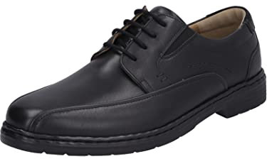 Josef Seibel Herren Businessschuhe Alastair 01,Weite K (Extra weit),lose Einlage,Halbschuhe,klassisch,elegant,maennlich,Man,schwarz,45 EU / 10 UK