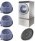 Newaner Schwingungsdämpfer Waschmaschine, 4 Stück Universal Vibrationsdämpfer mit Gummiunterlage, Anti Vibration Füße Dämpfer für Waschmaschinen und Trockner, Waschmaschine Antivibrationsmatte