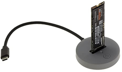 Kalea-INFORMATIQUE USB-Dock für M2-SSDs vom Typ NVMe oder SATA. 10GB Verbindung Typ USB3.2 Gen2 mit C-Stecker.