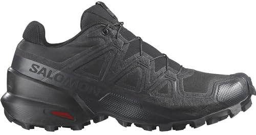 Salomon Speedcross Damen Trail-Laufschuhe, Outdoor-bereit, Stabilität, Passform, Black, 42