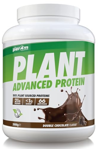 Per4m Plant Protein Matrix | 66 Servings of High Protein | Plant Shake with Amino Acids | for Optimal Nutrition When Training | Low Sugar Gym Supplements (Double Chocolate, 2kg)