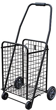 YAODCHU Carro de Compras Carro de Compras Plegable con Rueda giratoria Carro Plegable liviano y Compacto Carro Multiusos Carro de Compras Compacto de Cuatro Ruedas Carro de supermercado