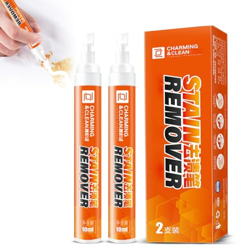 Portable Wash-Free Stain Remover for Clothes, Portable Stain Removing Pen, Stain Remover Pen for Clothes, Suitable for All Kinds of Fabrics (2 Pcs)
