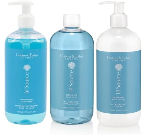 Set of [crabtree and evelyn] | LA source | Hand Wash , Body Wash & Body Lotion Set | 500mL Each