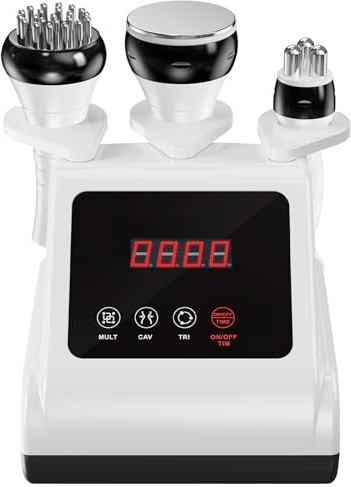 Qewher 3 in 1 Radiofrequenza Viso e Corpo Professionale: 40K Massaggiatore Anticellulite Professionale Radiofrequenza Corpo Rassodanti e Tonificanti per il Viso Massaggiatore Cellulite