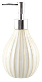 Dispenser per lozione in Ceramica, Dispenser per disinfettante per Le Mani, Dispenser per Shampoo e bagnoschiuma, Dispenser per Sapone Liquido per Uso Domestico, portasapone Leggero e di Lusso per bo