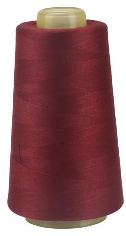 Slwnrc 1 rotoli Rocchetti di filo da cucito 40S/2, 3000 Yards Filato da cucito universale poliestere filo da cucito a mano Filo da cucire per Cucito, Quilting, Patchwork (Rosso 2472)