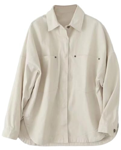 Kvinnor klassisk bågfåll solid jeanskappa vår knäppt denimjacka | Framsida med knappar, bröstfickor, avslappnad passform, spridd krage, lediga ytterkläder