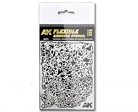 AK AK9079 Flexible Airbrush Stencils 1/20-1/24-1/35