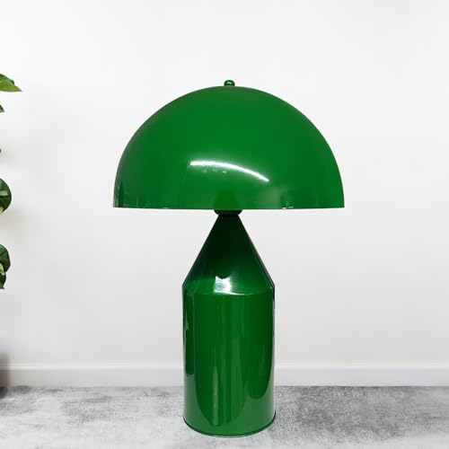bamyum Lipeo Tischlampe Retro, Pilz Lampe Klein Grün, Pilzleuchte, Tischlampe mit Kabel, Retro Nachttischlampe, Vintage Tischleuchte Grün, Pilzlampen Wohnzimmer, Nachttischleuchte