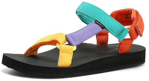 Muboliy Women's Sandals Casual Summer Water Sandals with Arch Support Yoga Mat Insole Outdoor Wadable Sandals