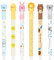 Radierbarer Kugelschreiber, 6 Stück Blau Tintenroller Radierbar Gelstiften, 0.5mm Radierbare Stifte, Kinder Cartoon Erasable Pen, Gelstifte Radierbar für Kinder Studenten Geschenk Schul Bürobedarf