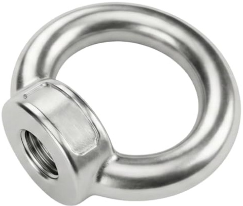 Lumonic Ringmutter V2A Edelstahl | M10 | | Ösenmutter für Hängematte, Sonnensegel, Pavillon, Ketten