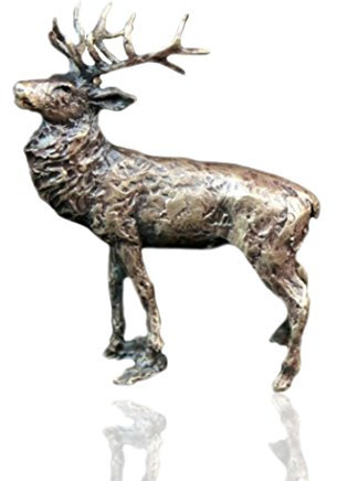 Stag – bronzo miniature Wildlife figure – Butler & Peach.