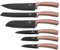 Berlinger Haus Rose Gold 6er-Set Profi-Küchenmesser, Klinge aus Edelstahl, Antihaftbeschichtung, Kochen Messer, Zwiebel, Brot, Santoku, Schälen, Ergonomischer Griff, Metallic Line Design, BH-2543