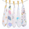 Baby Muslin Washcloths, Muslin Squares Organic 100% Cotton Natural Baby Face Towels, 5 Pack Reusable Extra Soft Newborn Baby Wipes, 6 Layers Bath Shower Wash Cloths with Printed Design, 10x 10 Inches