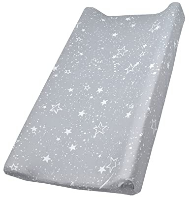 Matelas de berceau de couverture de coussin à langer floral de bébé, couverture de table à langer de tissu extensible pour nourrisson 32''X 16'' (Ciel étoilé)