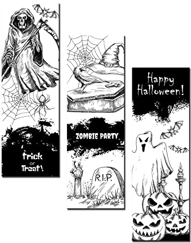 Halloween Panneau en Bois Décor Citrouille Sorcière Trick Or Treat Halloween Night Party Home Decor Spooky Devil Panneau en Bois Farmhouse Halloween Spider Décorations Home Retro Wall Art Man Cave