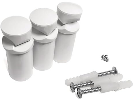 Myhomeware Radiator Accessories,Towel Rail Radiators Universal Brackets Chrome,White,Black, Radiator Valves (White Triple Brackets Only)