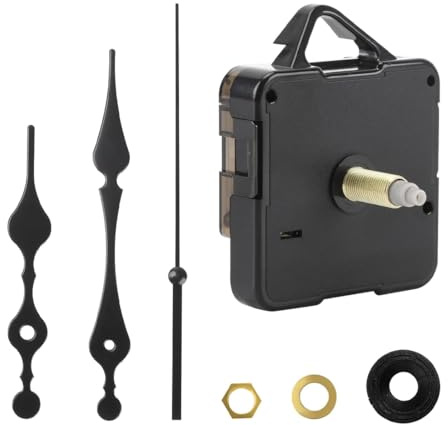 KEQAR Movimientos de Reloj de Cuarzo Silencioso, Movimientos de Reloj de Pared, Piezas de Repuesto de Movimiento de Cuarzo, Kits de Reparación de Relojes, Piezas de Reparación DIY