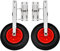 YDYAENIO Boat Launching Wheels Dolly Trailer Tires Towing Cart for Inflatable Aluminum Boats Kayak Rowing for Dinghy Yacht Boats