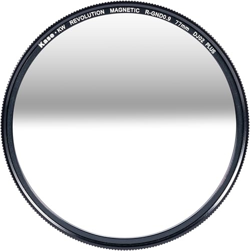 Kase KW Revolution Plus Magnetic Shockproof Reverse Grad GND0.9 ND8 3 Stop Neutral Density Sunset Filter Low Reflection Optical Glass (77mm)