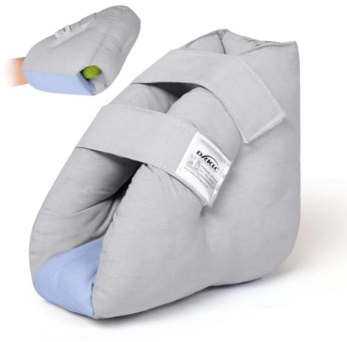 DRKLC Heel Protector for Pressure Sores, Adjustable Heel Cushion Boot for Elderly Bedridden, Foot Support Pillow for Surgery Recovery, Ankle Pressure Ulcer Pad for Bed & Wheelchairs