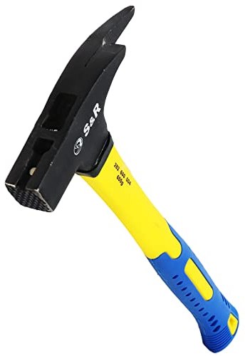 S&R Martillo de Carpintero/Encofrador 600 Gr. Mango en Fibra de Vidrio