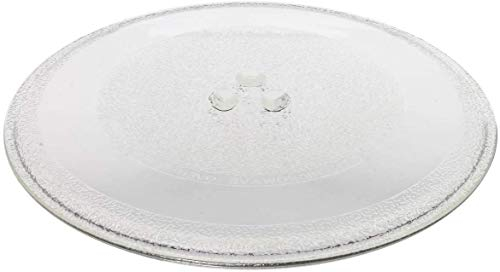 Utiz Universal Microwave Turntable Glass Plate with 3 Fixers points, 255 mm