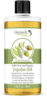 Golden Jojoba Oil 100% Pure & Natural Organic Cold Pressed Carrier Oil