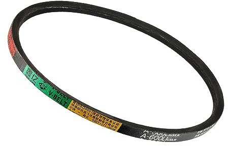 Kozelo A-600Li/A24 Transmisión Trapezoidal Correa - [12mm Ancho x 8mm Alto] A-Sección Caucho Transmisión Correa Envuelta para Transmisión Uso, 600mm Interna Circunferencia