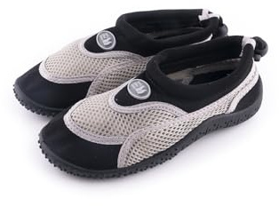 R-ISLAND Vattensko för barn, snabbtorkande, unisex, storlek 30–35, halkfri, perfekt för flod, strand, pool, svart, 32 EU