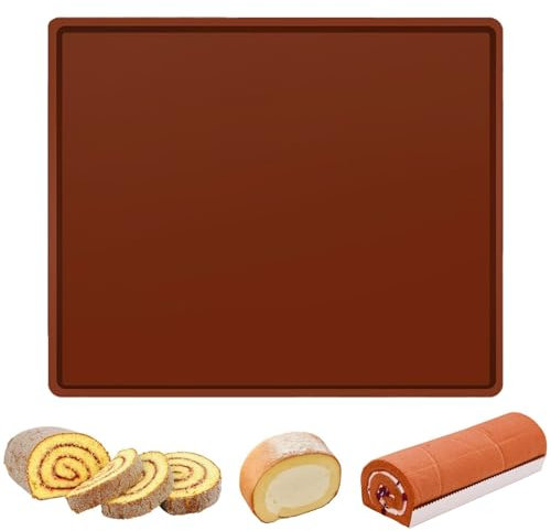 JOOTUEPO Teglie da Forno in Silicone, Teglia da Forno Svizzera, Tappetino da Forno Antiaderente in Silicone Teglia da Forno Svizzera per Cucinare, Cuocere, Pane, Biscotti (31 * 26 * 1cm)