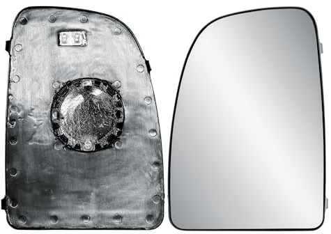 Espejo retrovisor izquierdo de repuesto para el lado del conductor, cristal superior grande calentado con placa trasera para FIAT Ducato Citroen Jumper Peugeot Boxer 2006-2025 Opel Movano 2022-2025