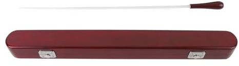 RiToEasysports Ledande Stafett, 39 Cm Fiberglas Gran Trähandtag Musik Dirigent Baton Musik Band Som Leder Pinne för Orkester