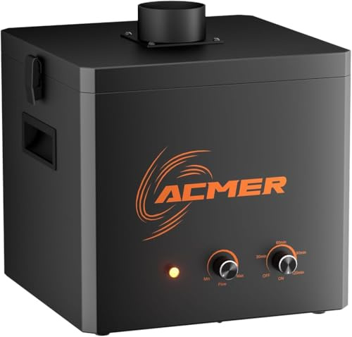 ACMER AP220 Laser Smoke & Fume Extractor, 3-Stage Filtration with Timer for P3 2-in-1, 24W, 48W Universal Compatibility for Most Enclosed Laser Engravers, Smoke Extraction System, 75-100mm Duct