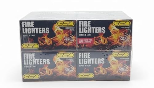 Fire Lighters 10 Pack Eco Friendly Strike & Light Firelighters | Instant Fire Starter for BBQ, Charcoal Grill, Wood Burner, Fireplace, Campfire & Fire Pit | Long Burn, Smokeless, Clean Ignition Fuel