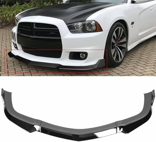 Coche Alerón Delantero Divisor para Dodge Charger 2011-2014 Frontal Spoiler Labio Difusor Separador Tuning Performance Accesorios
