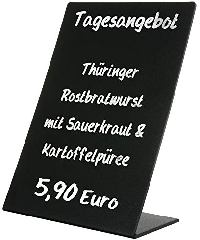 KDS Tischaufsteller Oban PVC Kreidetafel Preisaufsteller A6