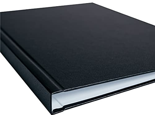 Buchbindemappen, Thermo Bindemappe, Hardcover DIPLOMAT MODERN (schwarz, 6 mm (25-50 Blatt))
