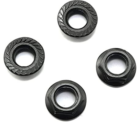 Pro Bamboo Kitchen 4 tuercas de brazo de manivela de 14 mm M10 para pedalier de bicicleta, sin chavetas, tuerca roscada