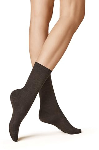 KUNERT Damen Socken Wool Care wärmend Brown-mel. 8210 35-38