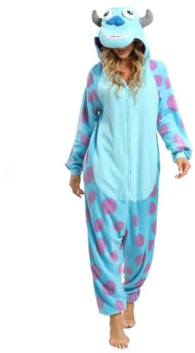 LABULA Tieroutfit Cosplay Jumpsuit Pyjamas Unisex Erwachsene Tierkostüme,Sully,L