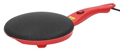 Xlsdlvcnxz Crepe Maker Electric, 7IN Portable Instant Crepe Pan Nonstick Automatic Temperature for Crepes, Pancakes, Tortillas