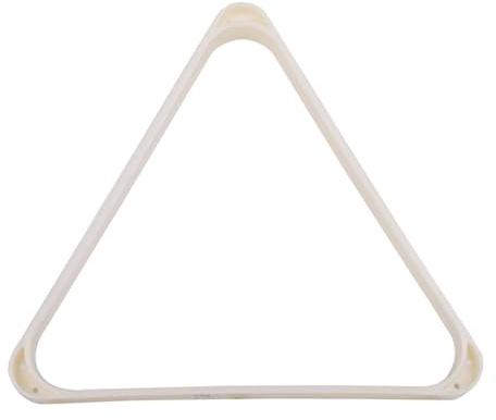 Ronyme Pool Table Triangle Ball Rack Billiard Table Triangle, White Equipment Billiard Ball Rack Gatherer for Training