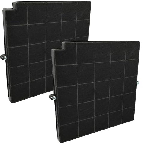 vhbw 2x Filtres à charbon actif compatible avec Arthur Martin F53 RLN 4V, F53 S4, F53 S4 60 875266 LUGO hotte aspirante - 26,5 x 25,8 x 1,8 cm