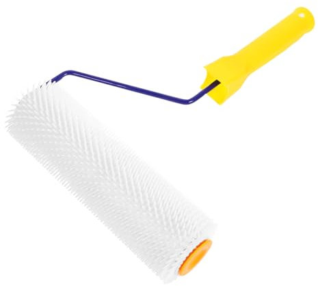 LOORGVEL Cepillo De Rodillo Autonivelante Púas Para Suelos De Cemento Herramienta Manual Para Aplicar Mortero y Compuesto De Enrasado Evita Burbujas y Espumas