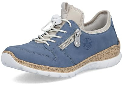 Rieker Women Trainers N42G0, Ladies Low-Tops,Removable Insole